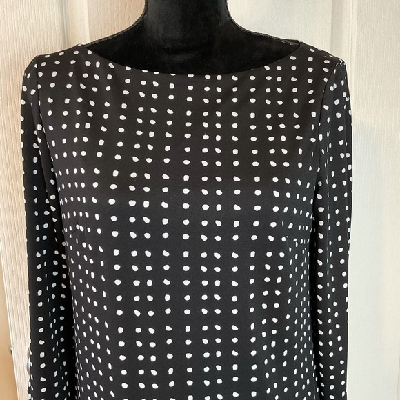 TAHARI Lavine Studio Polka Dot Shift Dress - Picture 5 of 9
